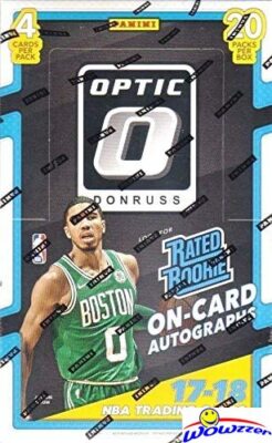 2017/18 Panini Donruss Optic Basketball Sealed HOBBY Box-AUTO-Jayson Tatum RC YR