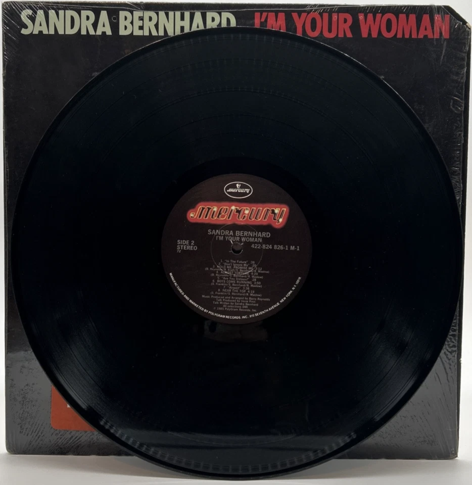 SANDRA BERNHARD "I'm Your Woman" LP 1985 Mercury ‎– 824 826-1 Shrink w/ Hype UC Foto 4 de 4