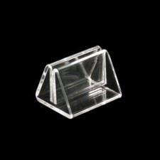 Klemme, Preisschildhalter, Men&uuml;kartenhalter, 50 mm breit Acryl Neu (716)