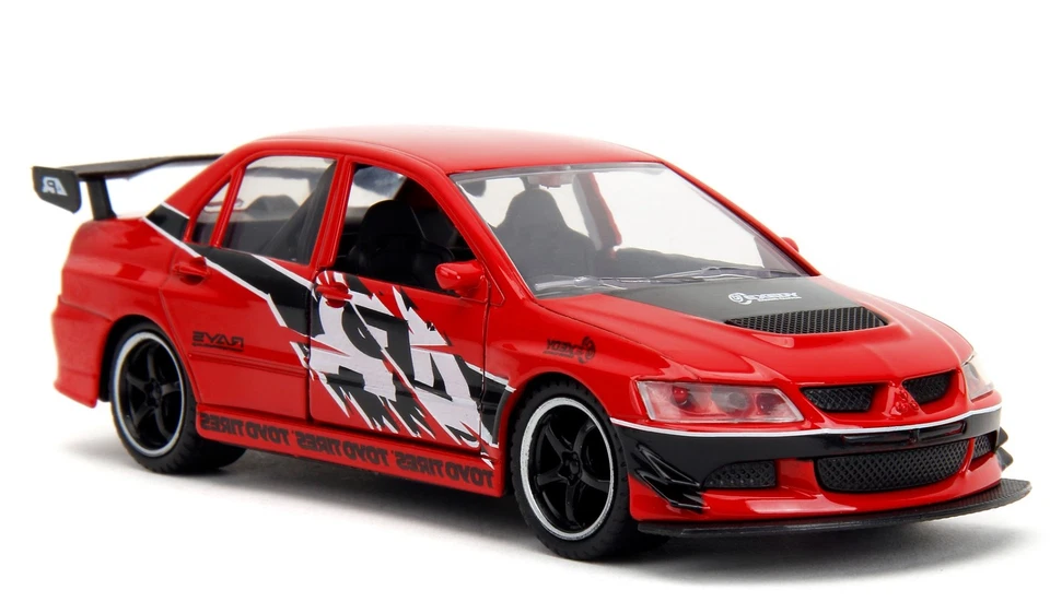 JADA TOYS, MITSUBISHI Lancer Evolution IX Rosso VELOCE E FURIOSO, 1/32,  JAD3... - Immagine 2 di 4