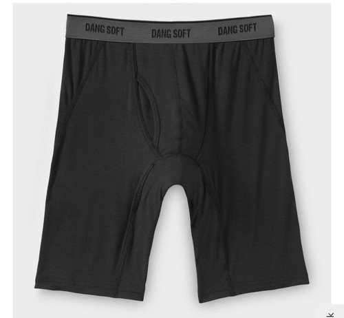Duluth Trading Herren Boxershorts Dang Soft extra lang, schwarz, 3XL, neu mit Etikett