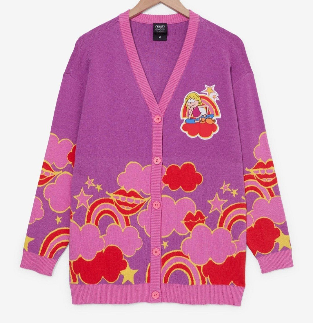 NWT Disney Lizzie McGuire Tonal Icons Women's Cardigan-L | eBay