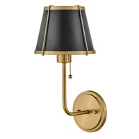 Wandlampe Mit Schalter Metall 40 Cm Hoch In Messing Schwarz E27 Wandleuchte