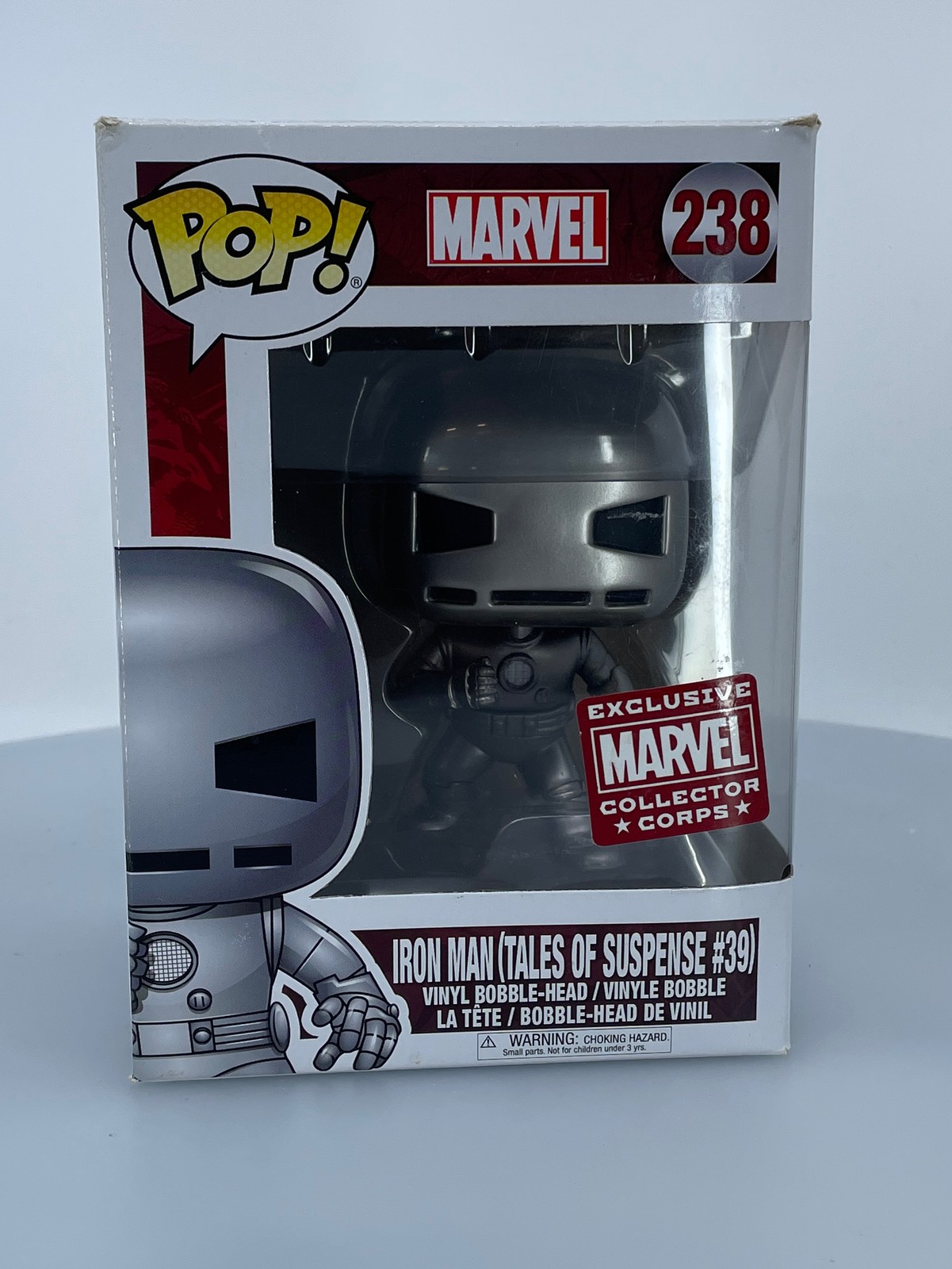 Funko Pop! Figura Vinilo Marvel Iron Man #238 Caja Dañada Ver Fotos