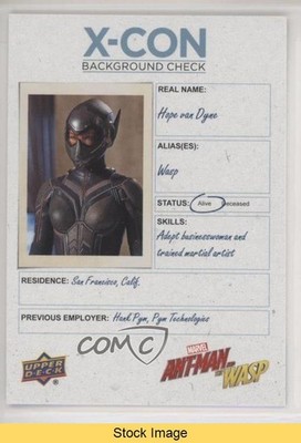2018 Upper Deck Marvel Ant-Man & X-Con Background Check The Wasp #XCB2 READ 5za