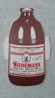VINTAGE WIEDEMANN BEER SIGN DIE CUT CARDBOARD BEER BOTTLE UNUSED NOS