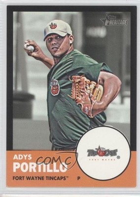 2012 Topps Heritage Minor League Edition Black Border 38/96 Adys Portillo 3j2