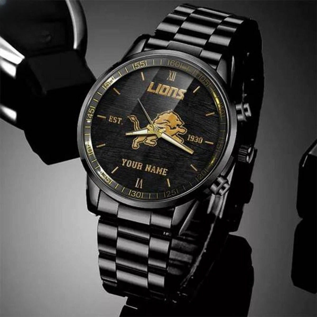 Lions Custom Name Watch