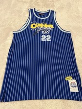Harlem Globetrotters 22 1927 Jersey XL Blue With White Pinstripes FUBU