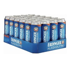Erdinger Alkoholfrei Cans 24 x 500ml Alcohol Free Isotonic Wheat Beer Drink Bulk