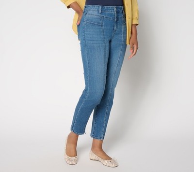 SUNNYLiFE Women's Pants Sz 14 Indigo Split Hem Ankle Jeans Blue A698792