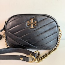 Tory Burch Kira Chevron Small Camera Bag Crossbody Black