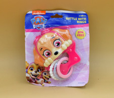 Nickelodeon Paw Patrol SKYE Rattle W/Rings For 1-18 Month BPA Free Toy Fun