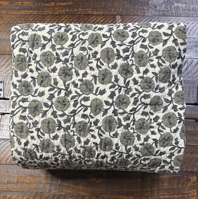 West Elm Laney Floral Quilt Elm King/C King New! Read