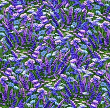 Timeless Treasures Forest Bloom Lavender Wildflower Cotton Fabric by the Yard