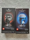 Lot of 2 LEGO Star Wars Helmet Collection: Kylo Ren (75415) & Jango Fett (75408)