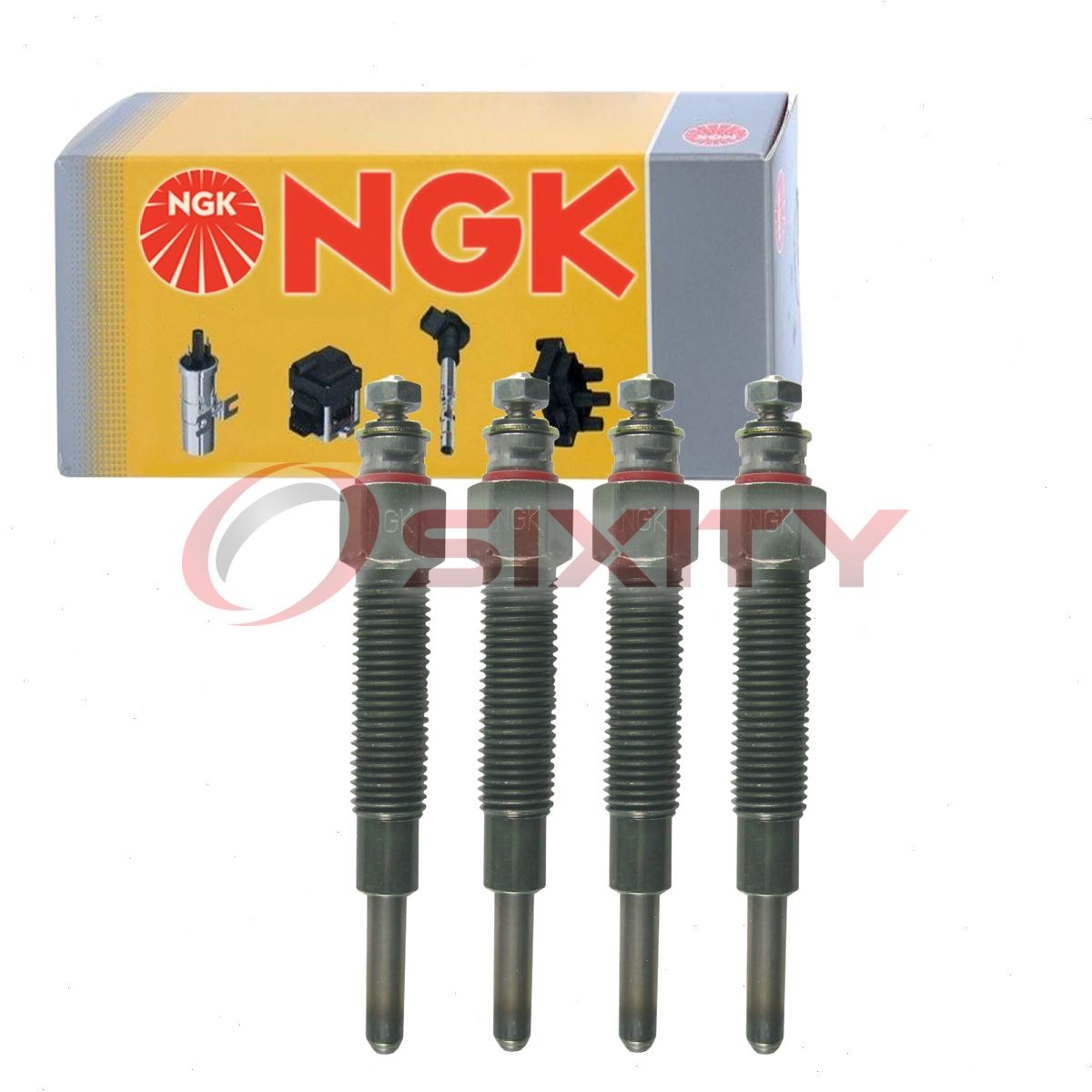4 pc NGK 4018 Y-757RS Glow Diesel Glow Plugs for 5-86115977-0 5-86115977 sr