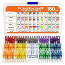 120Pcs Mini Blade Fuse Assortment Kit Fuses Assorted Set Auto Car Motorcycle SUV