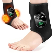 Electric Foot Ankle Massager Relieve Ankle Pain 6 Heat Levels, 3 Vibration Modes