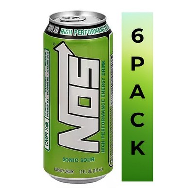 NOS Sonic Sour Energy Drink 16oz   Discontinued Flavor   Fresh Stock