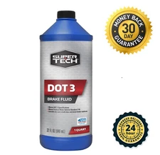 Super Tech DOT 3 Brake Fluid, 32 oz