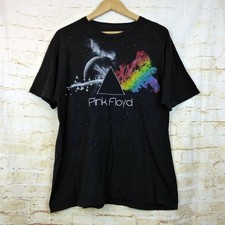 Pink Floyd Liquid Blue Prism T-Shirt Mens Medium Graphic Band Tee 2010 Y2K Retro