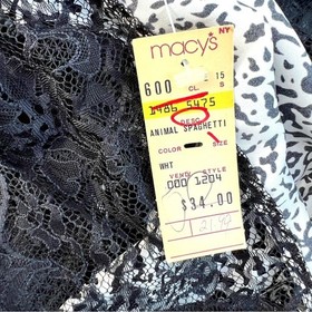 Vintage Fantasies Morgan Taylor Black White Lace Slip Teddy Lingerie NWT 90's