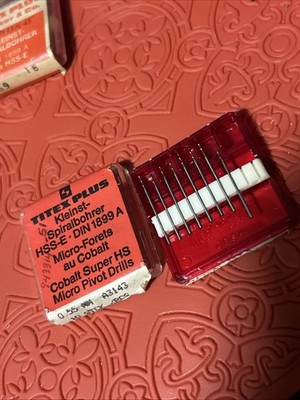 Titex Cobalt Micro Drill Set Of 8 A3153 943314-51 .55mm HSS-E  (G39)
