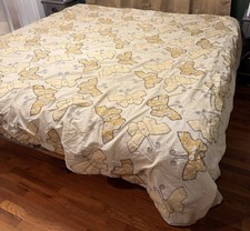 Vintage Butterflies Patches Quilt Handmade Queen Size