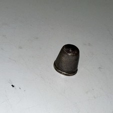 Vintage Sterling Silver Thimble Made In England Hallmark Haberdashery Sewing