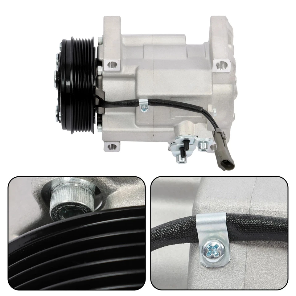 A/C Compressor For Chevrolet Silverado1500 2500 HD 3500 HD 2003-2010 4.3L 6.6L - Изображение 4 из 4