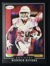 2022 Sage Artistry Ronnie Rivers Fresno State Rookie Card #81. rookie card picture
