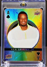 Ken Griffey Jr RARE UPPER DECK COLOR PLAYING CARD ACE REFRACTOR SP CARD - INSERT