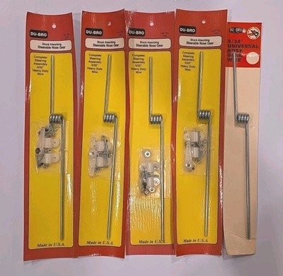 LOT Of (5) DU-BRO Products 5/32'' Shock Absorbing steerable Nose Gear Part No 153