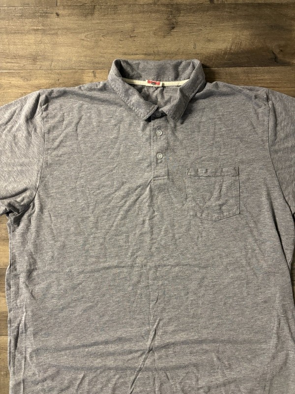 Homage Polo Gray Mens 2XL Shirt Short Sleeve Pocket