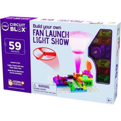 E-Blox: Circuit Blox: BYO Fan Launch Light Show - 59 Projects,Ages 8+