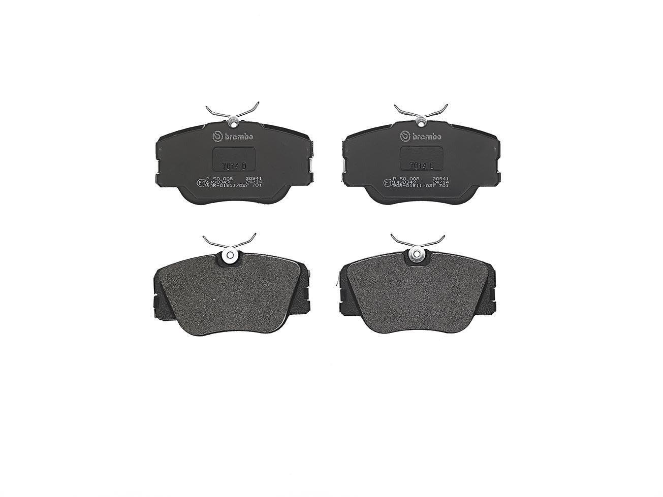 Bremsbelagsatz, Scheibenbremse P 50 008 BREMBO für MERCEDES-BENZ 190 E-CLASS - Bild 3