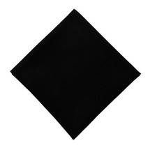 Extra Large 27x27 Inch Black Cotton Bandana for Men  Women - Thick  Oversized