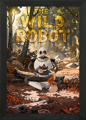 Der wilde Roboter gerahmtes Wandbild Poster Leinwanddruck Bild