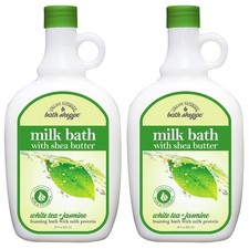 , White Tea and Jasmine Foaming Milk Bath, 28 Fl Oz, Pack of 2
