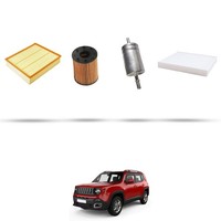 Hoffcar Wartungskit - 4 Filter Kompatibel Mit Jeep Renegade (Bu) 1.4 Multiair