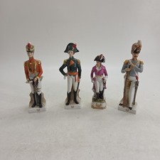 Napoleonic Porcelain Military Figures Bundle of 4 Vintage Collectable 20 cm