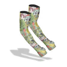 Farmer’s Defense Gardening Sleeves – 1 Pair (S/M) – Vegetable Harvest Pattern