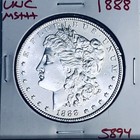 1888 BU GEM MORGAN SILVER DOLLAR UNC MS+++ U.S. MINT RARE COIN 5894 — photo 1