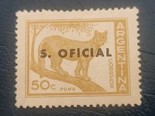 Argentina 1960 puma stamp 50c ,VGC !