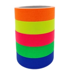 Neon Gaffer Cloth Tape Fluorescent Colors Pro Gaff Tape Duct Tape Uv Blackli...