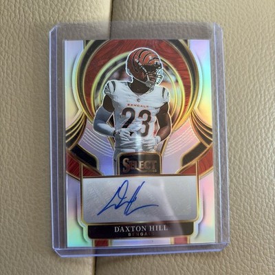 2025 Panini Select Football - Daxton Hill Silver Auto #SIP-DHL