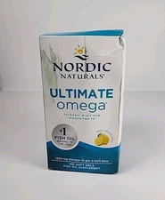 Sealed Exp 10/26 Nordic Naturals Ultimate Omega Lemon 1280mg Softgels - 180 Ct