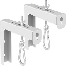 Universal Projector Screen L-Bracket Wall Hanging Mount 6 inch White