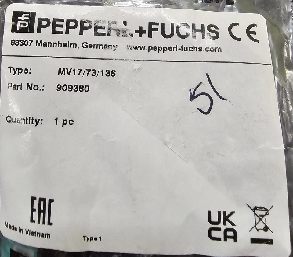 909380 Pepperl Fuchs Photoelectric Sensors ML17 Series Receiver Photoelectric - Image 2 of 4